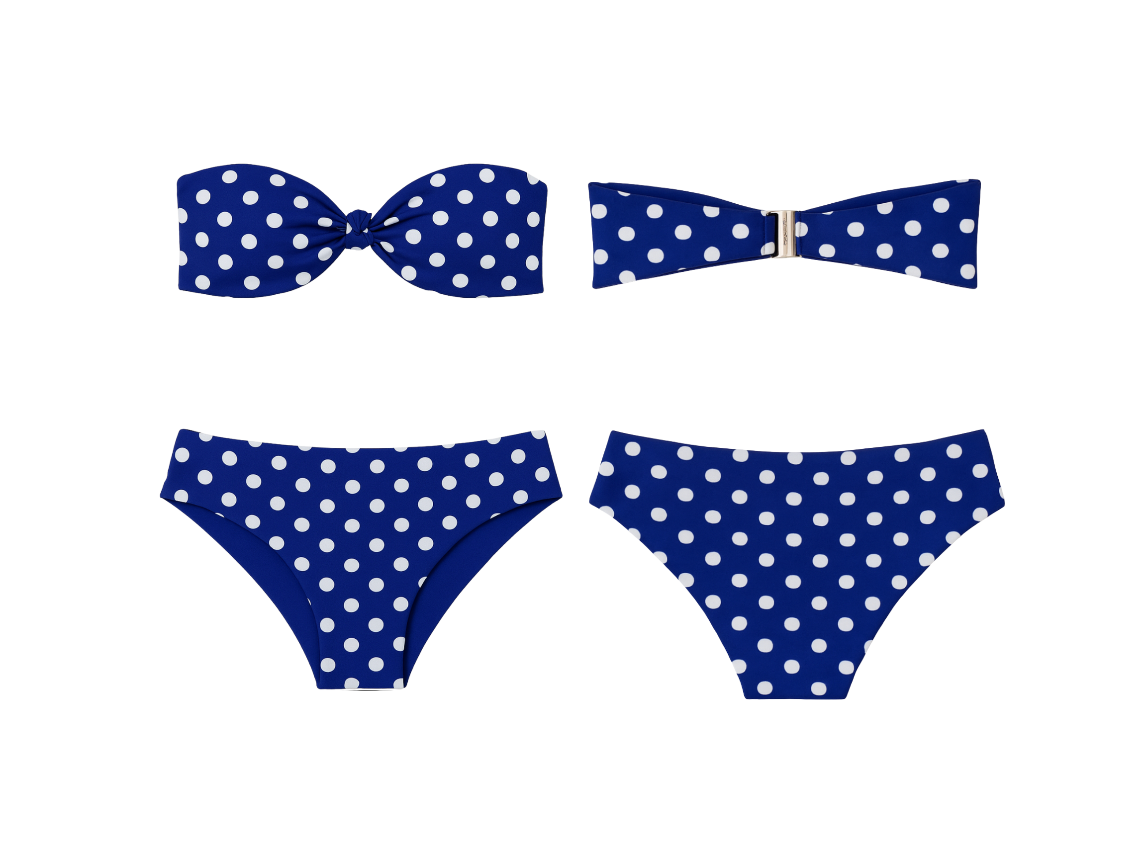 Nantucket Polka  Bikini Top